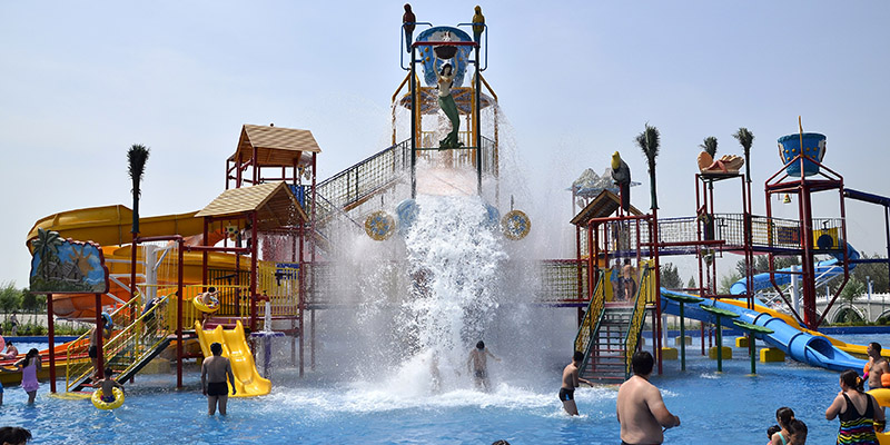 Commercial Jungle-Themed Water Park