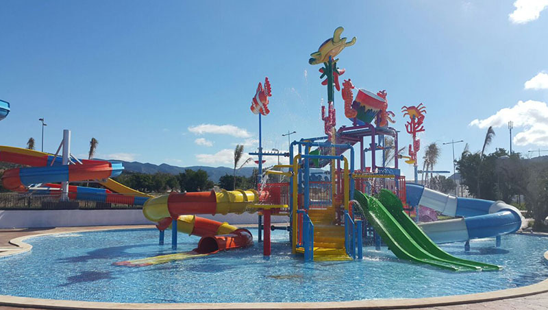 water park splash tower