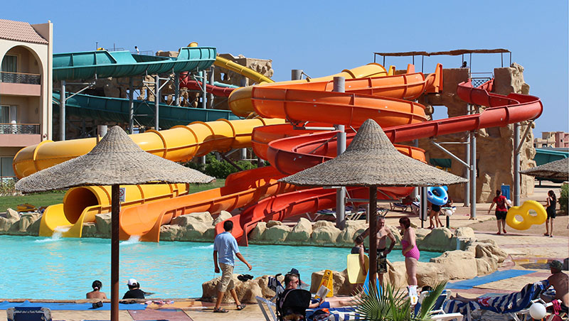 water slide for hotel