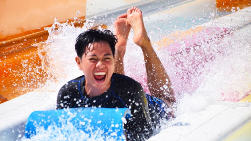 rainbow slide for water parks