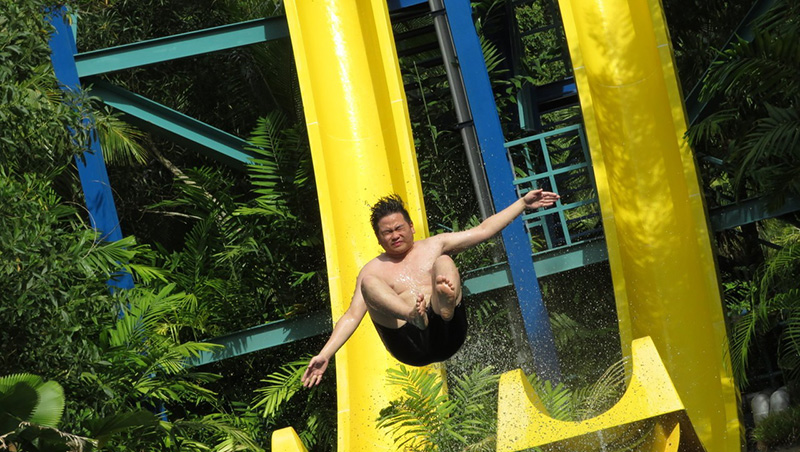 water slide for hotel