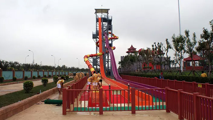 Fiberglass Speedy slide for hotels