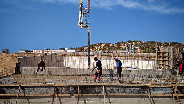 Equipment assembly on site