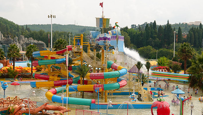 Complex Splash Tower For Water Park