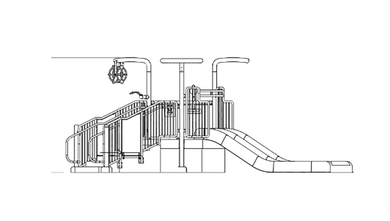 Mini Children Water Play Structure