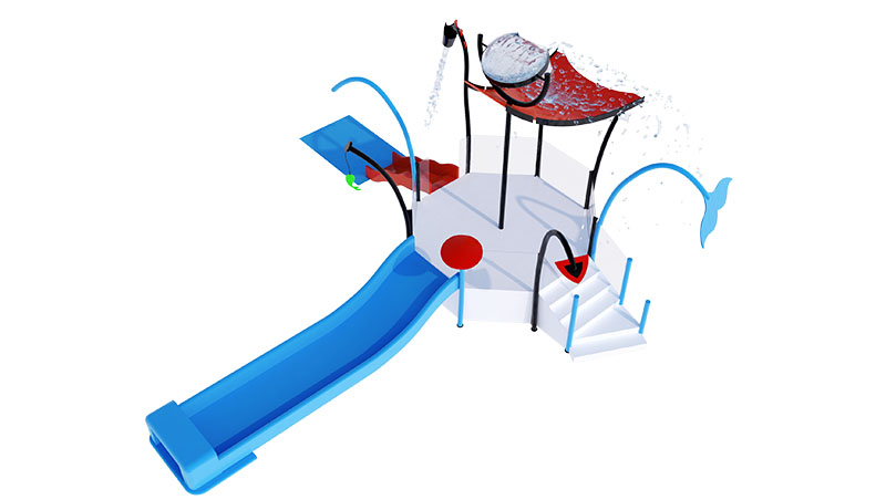 Model Aqua House-8 Ocean-Themed Splash Tower