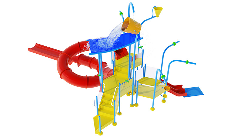 Model Aqua House-9 Rainbow Water Play House