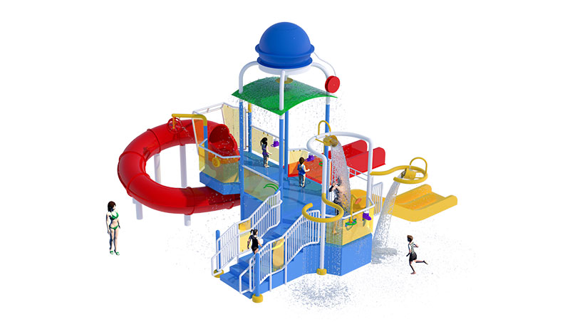 Model Aqua House-39 Children Water Play Structure