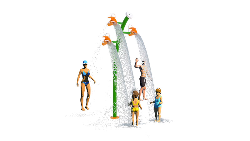 Automatic Water Recirculation Kids splash zone spray equipment