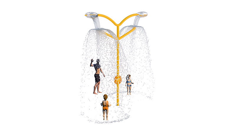 Double Lovely Dump Bucket Water Play Feature