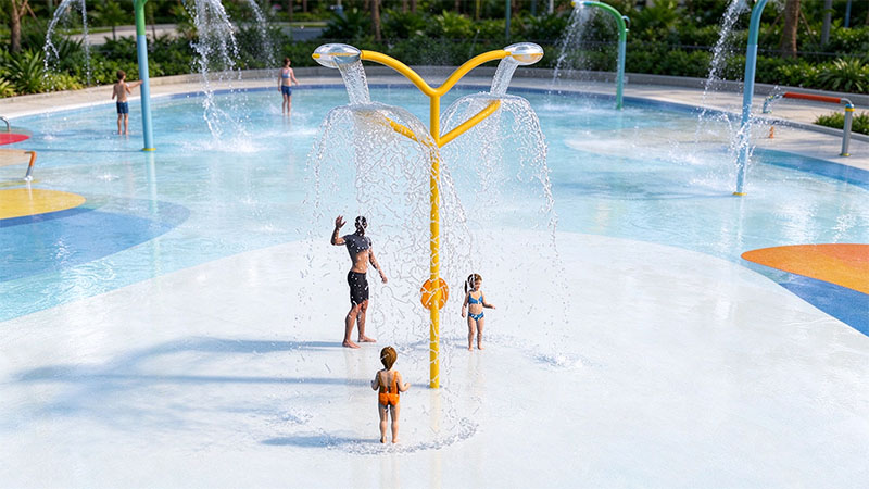 Splash Pad Equipment Gentle Water Flow Of Splash Pad Equipment