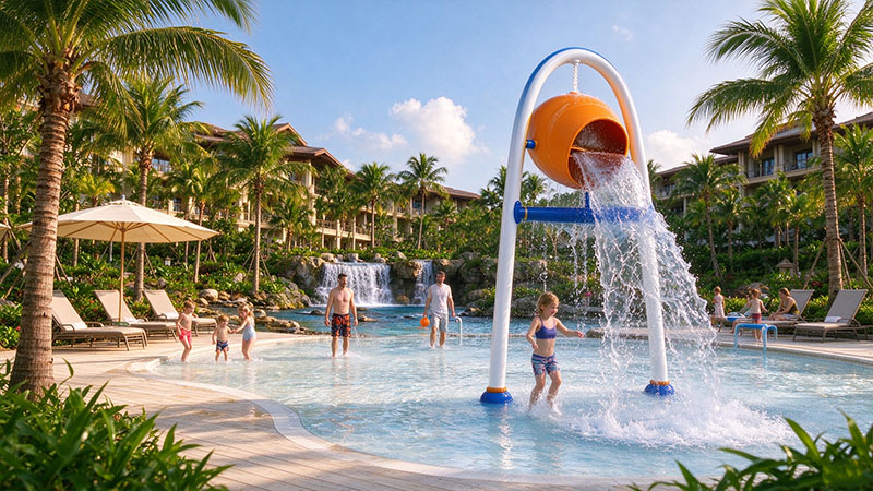 Splash Pad Tipping Bucket